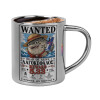 Double-wall metal cup for espresso (220ml)