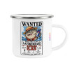 Metallic enamel cup white 360ml