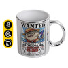 Mug ceramic, silver mirror, 330ml