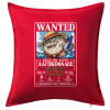 Sofa cushion RED 50x50cm includes filling