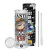 Tumbler stainless steel 600ml, with metal straw & cleaning brush