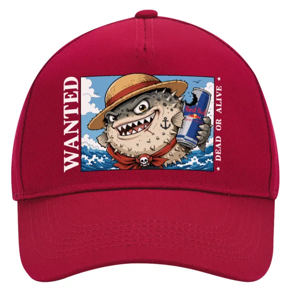 Λαγοκέφαλος Wanted Dead or Alive — Καπέλο Ενηλίκων Ultimate ΚΟΚΚΙΝΟ, (100% ΒΑΜΒΑΚΕΡΟ DRILL, ΕΝΗΛΙΚΩΝ, UNISEX, ONE SIZE)