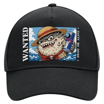 Λαγοκέφαλος Wanted Dead or Alive, Adult Ultimate Hat BLACK, (100% COTTON DRILL, ADULT, UNISEX, ONE SIZE)