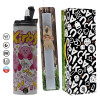 Πασχαλινή Λαμπάδα με Travel Tumbler θερμό (600ml, BPA free) & κερί αρωματικό πλακέ (30cm) (ΓΚΡΙ)