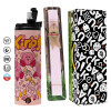 Πασχαλινή Λαμπάδα με  ΡΟΖ Travel Tumbler θερμό (600ml, BPA free) & κερί αρωματικό πλακέ (30cm) (ΡΟΖ)