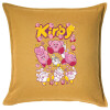 Sofa cushion YELLOW 50x50cm includes filling