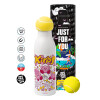 Tennis ball Metal mug thermos White, double wall, 550ml