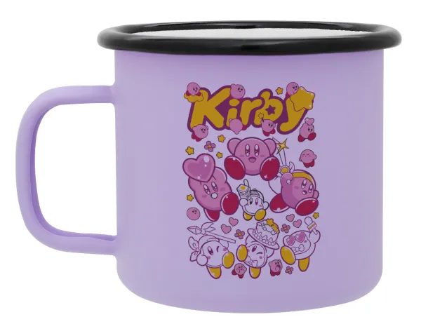 kirby — Metal enamel mug, matte light pastel purple, 360ml