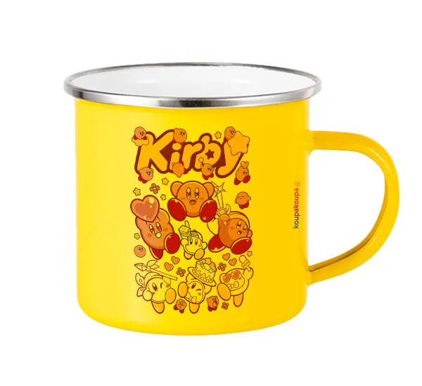 kirby — Yellow Enamel Metallic Cup 360ml