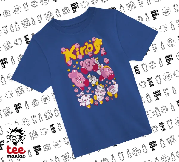 kirby — ΜΠΛΕ Παιδικό T-Shirt από 100% βαμβάκι, για κάθε μέρα. Vegan & OEKO-TEX πιστοποιημένο.