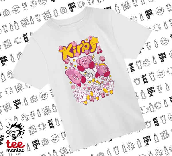 kirby — ΛΕΥΚΟ Άνετο παιδικό T-Shirt από 100% βαμβάκι, για κάθε μέρα. Vegan & OEKO-TEX πιστοποιημένο.