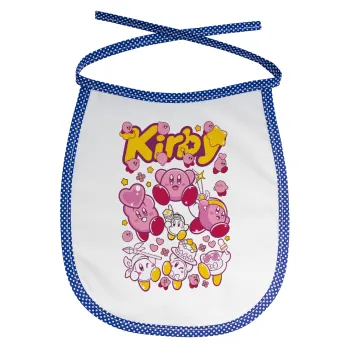 kirby, Σαλιάρα μωρού αλέκιαστη με κορδόνι Μπλε