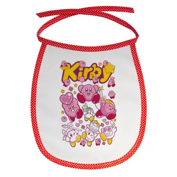 kirby, Σαλιάρα μωρού αλέκιαστη με κορδόνι Κόκκινη