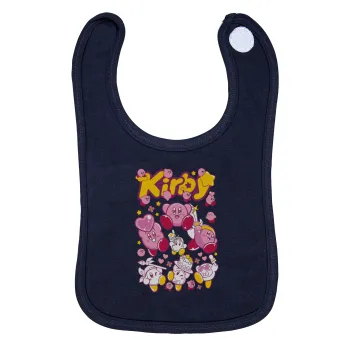 kirby, Σαλιάρα με Σκρατς 100% Organic Cotton Μπλε (0-18 months)