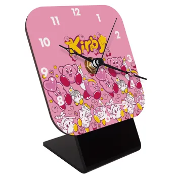 kirby, Επιτραπέζιο ρολόι ξύλινο με δείκτες (10cm)