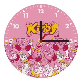 kirby, Ρολόι τοίχου ξύλινο (20cm)