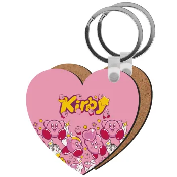 kirby, Μπρελόκ Ξύλινο καρδιά MDF