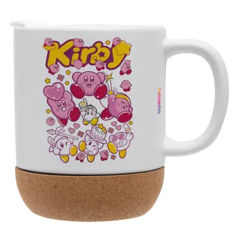 kirby, Κούπα, κεραμική με βάση φελού και καπάκι (ΜΑΤ), 330ml