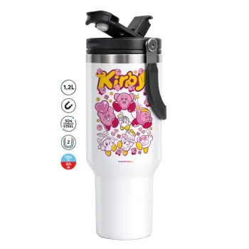kirby, Mega Travel Mug / Κούπα Ταξιδίου, διπλού τοιχώματος (θερμό) 1,2L