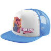 Καπέλο παιδικό Soft Trucker με Δίχτυ ΓΑΛΑΖΙΟ/ΛΕΥΚΟ (POLYESTER, ΠΑΙΔΙΚΟ, ONE SIZE)