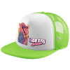 Καπέλο Ενηλίκων Soft Trucker με Δίχτυ ΠΡΑΣΙΝΟ/ΛΕΥΚΟ (POLYESTER, ΕΝΗΛΙΚΩΝ, ONE SIZE)