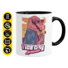 Mug colored black, ceramic, 330ml
