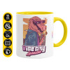Mug colored yellow, ceramic, 330ml