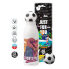 Soccer Metal mug thermos, double wall, 550ml