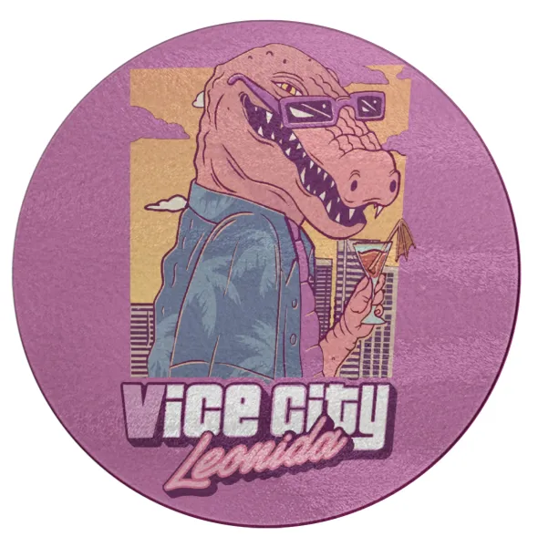 Vice City Leonida — Επιφάνεια κοπής γυάλινη στρογγυλή (30cm)