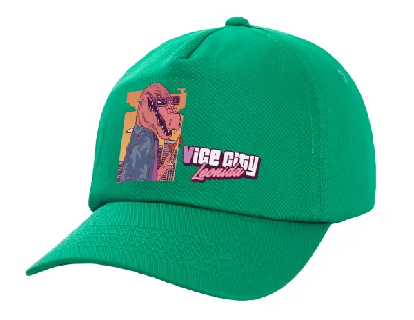 Vice City Leonida — Adult Baseball Cap, 100% Cotton, Green (COTTON, ADULT, UNISEX, ONE SIZE)