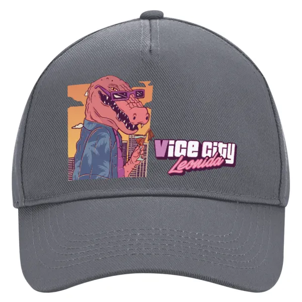 Vice City Leonida — Ultimate Adult Hat Grey, (100% COTTON DRILL, ADULT, UNISEX, ONE SIZE)