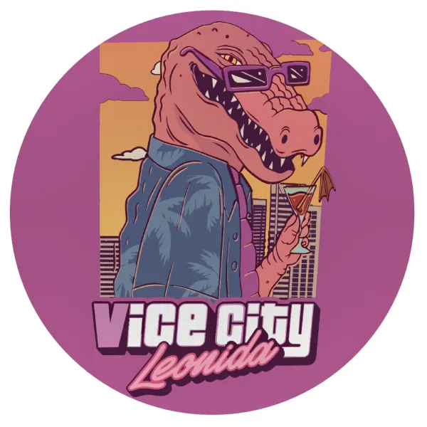 Vice City Leonida — Mousepad Round 20cm