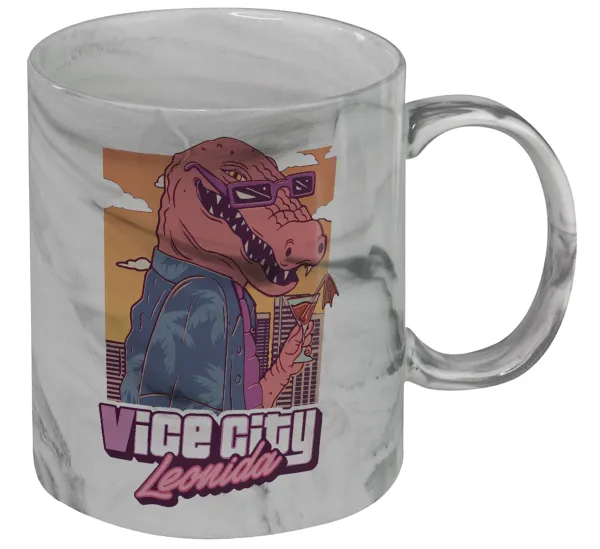 Vice City Leonida — Mug ceramic marble style, 330ml