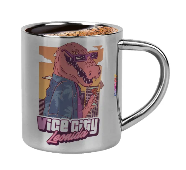 Vice City Leonida — Κουπάκι μεταλλικό διπλού τοιχώματος για espresso (220ml)