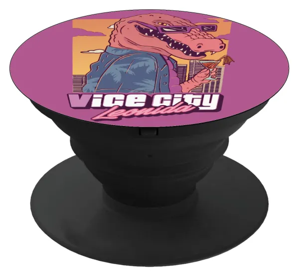 Vice City Leonida — Phone Holders Stand  Black Hand-held Mobile Phone Holder