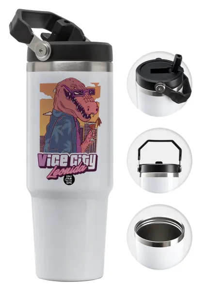 Vice City Leonida — 30oz stainless Steel Tumbler with Handle