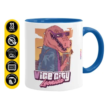 Vice City Leonida, Mug colored blue, ceramic, 330ml