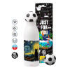 Soccer Metal mug thermos, double wall, 550ml