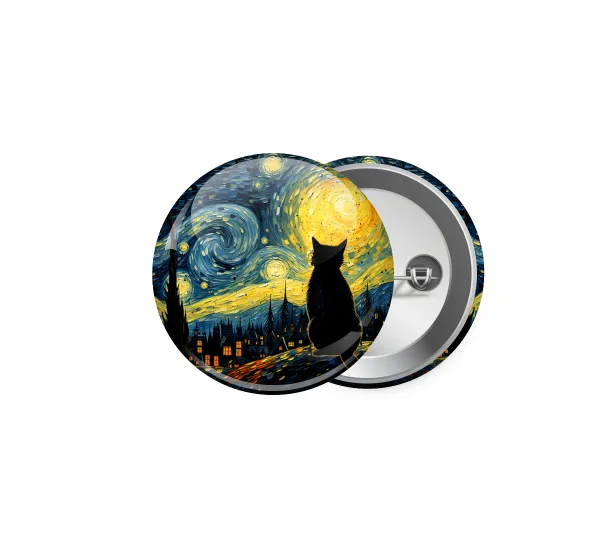 Black Cat — Pin badge, 5cm