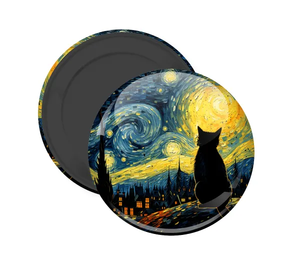Starry Night Cat — (5cm)