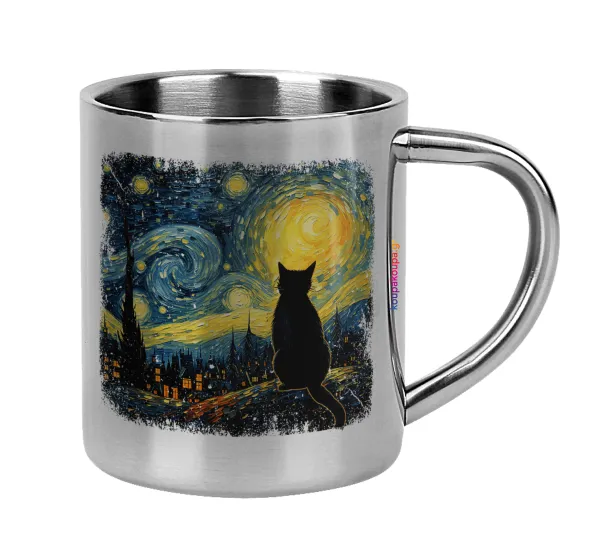 Black Cat — Mug Stainless steel double wall 300ml