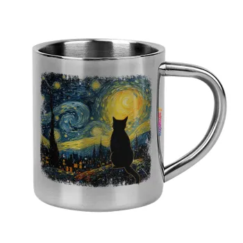 Starry Night Cat, Κούπα Ανοξείδωτη διπλού τοιχώματος 300ml