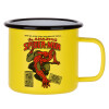 Metallic enamel MATT Yellow cup 360ml
