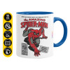 Mug colored blue, ceramic, 330ml