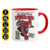 Mug colored red, ceramic, 330ml