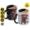 Color changing magic Mug, ceramic, 330ml when adding hot liquid inside, the black colour desappears (1 pcs)
