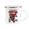 Metallic enamel cup white 360ml