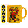 Ceramic coffee mug yellow, 330ml