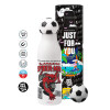 Soccer Metal mug thermos, double wall, 550ml