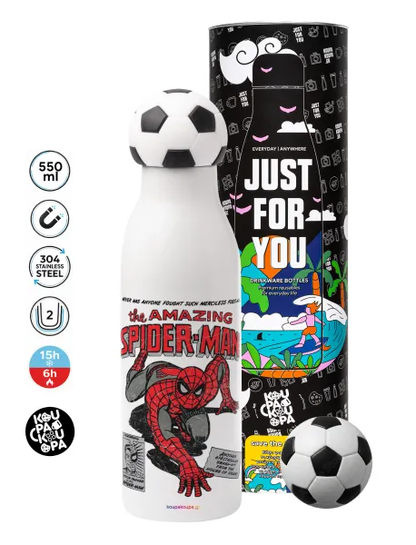 Spiderman the amazing — Soccer Metal mug thermos, double wall, 550ml